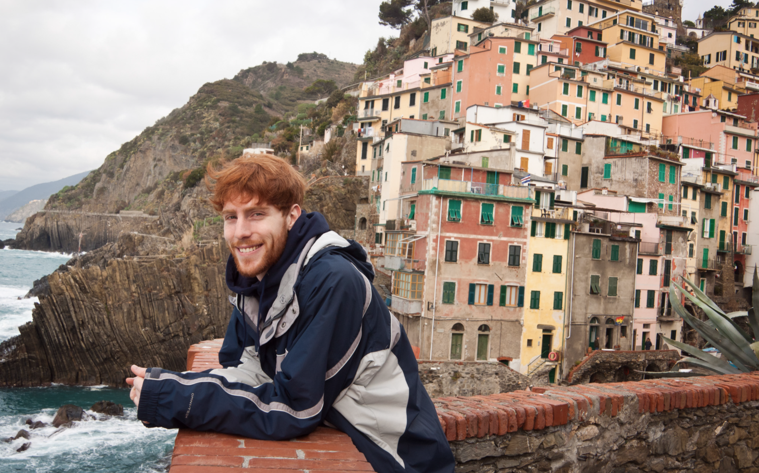 Male study abroad student in Italy