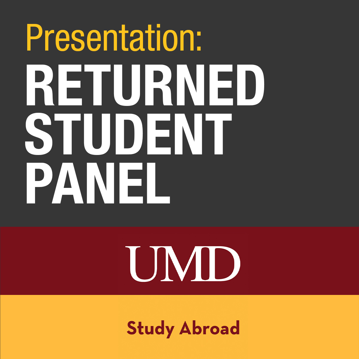 Presentation - Returned student panel