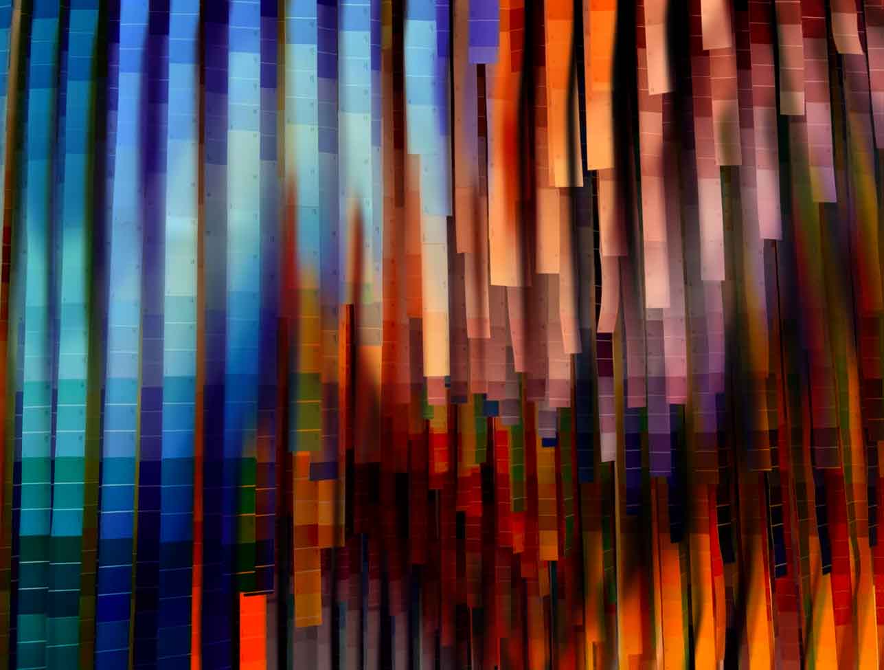 Abstract image of multiple colors